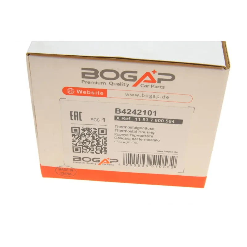 Термостат BOGAP B4242101 для BMW 1 (F20) 118i 170 л.с. 2010-2016, BMW 3 (F30) 320i 170 л.с. 2012-2019