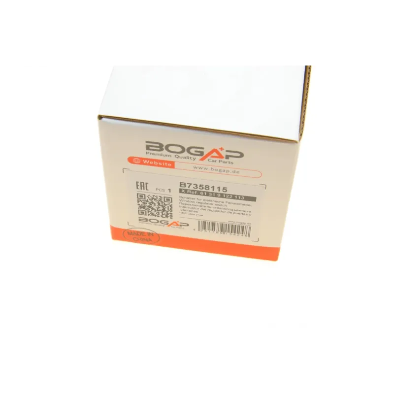 Кнопка склопідіймача ліва BOGAP B7358115 для BMW 5 E60 2003-2010