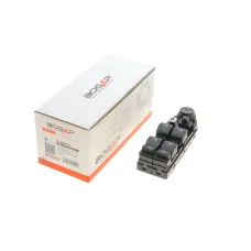 Кнопка склопідіймача ліва BOGAP B7358133 для BMW 5 E60 2003-2010, 4 контакти, оранжеве підсвічування