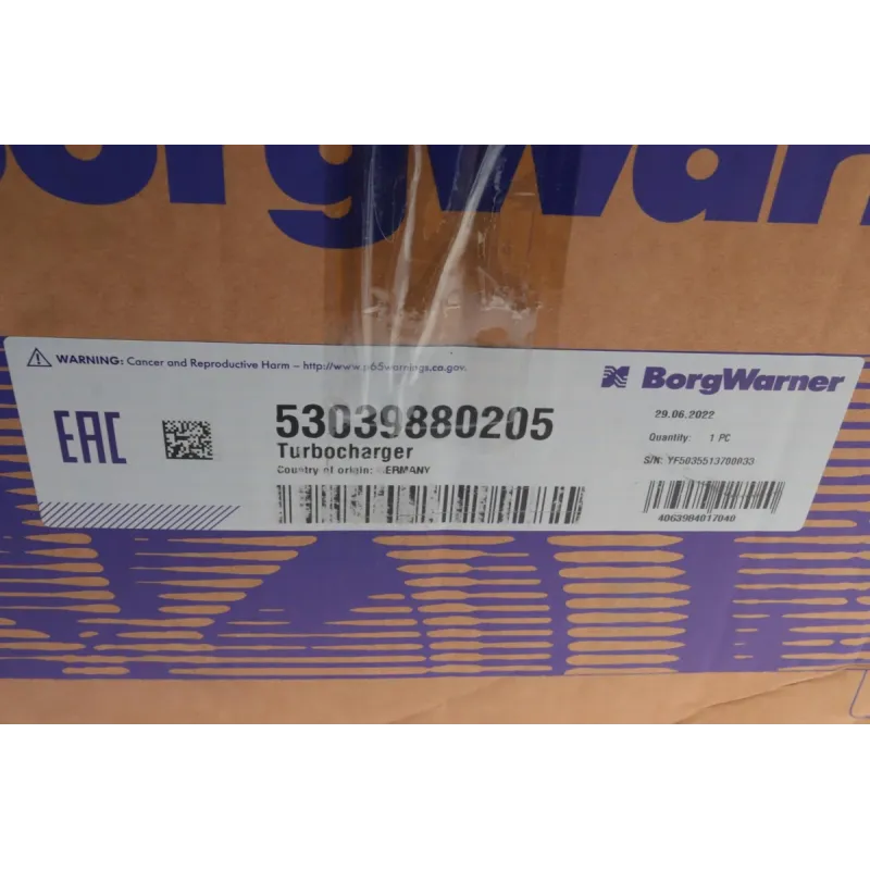 Турбіна BORGWARNER 5303 988 0205 для Volkswagen Golf VI/Passat B6 2.0 TDI 2005-2018