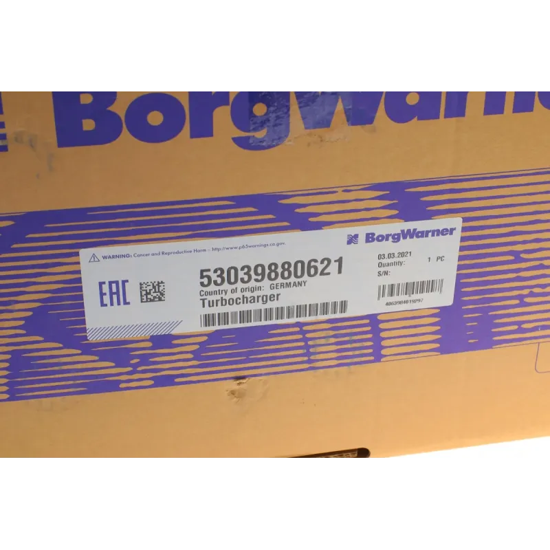 Турбіна BORGWARNER 5303 988 0621 для Volkswagen Passat B8, Skoda Superb III 2.0TDI 140KW