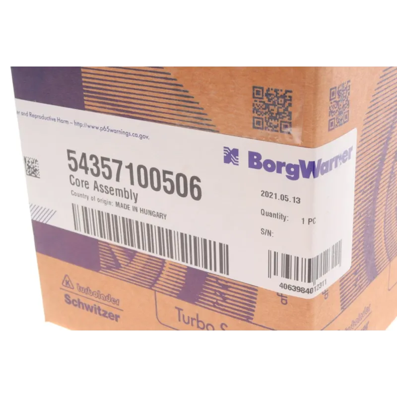 Картридж турбіни BORGWARNER 5435 710 0506 для Renault Kangoo 1.5 dCi 2005-2010, 1461mm