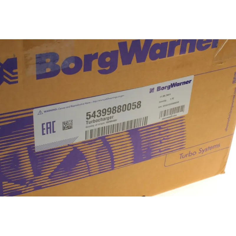 Турбіна BORGWARNER 5439 988 0058 для Volkswagen Transporter T5 1.9 TDI 2006-2009