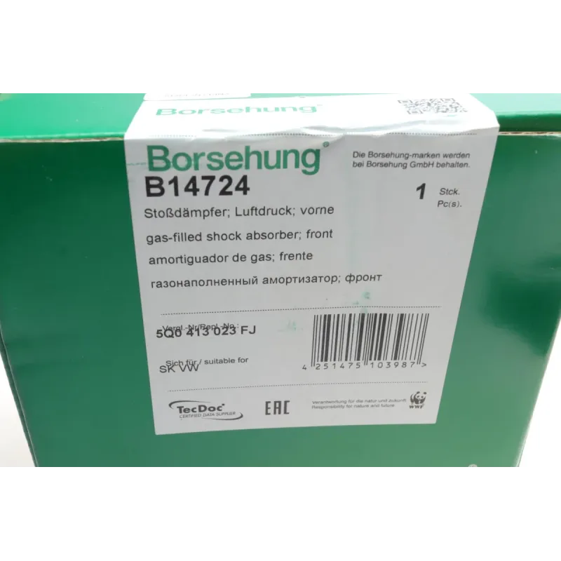Амортизатор передній BORSEHUNG B14724 для VW Golf VII, Skoda Octavia IV, 50 мм