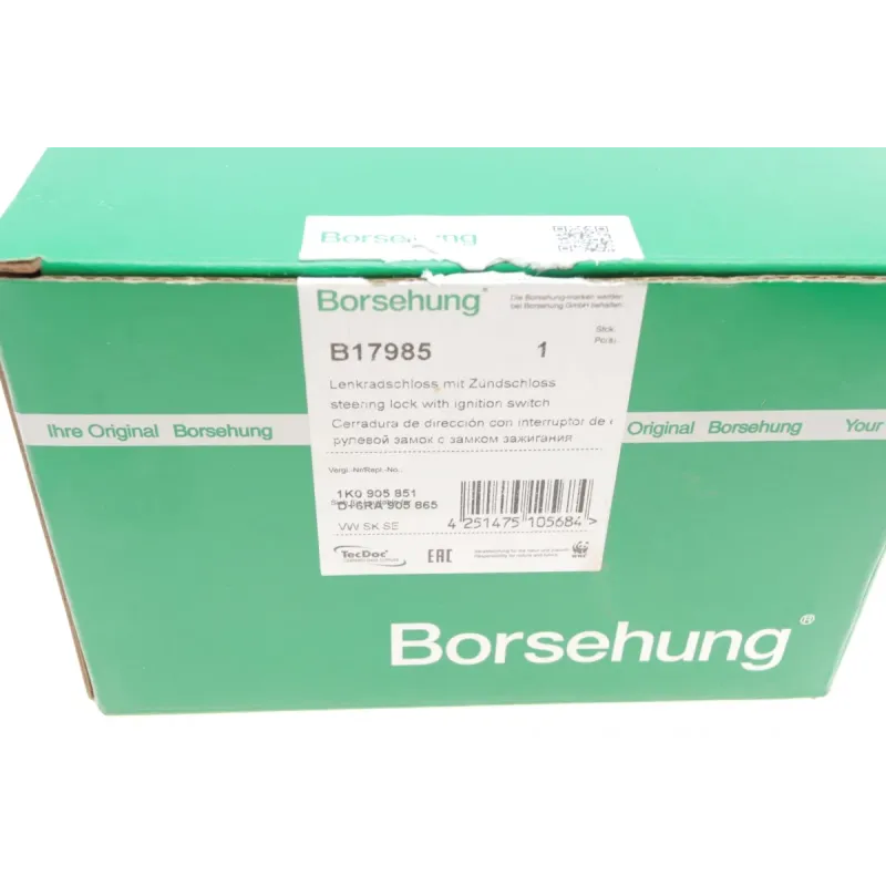 Замок запалювання BORSEHUNG B17985 для VW Polo/UP, Skoda Fabia, Seat Ibiza V