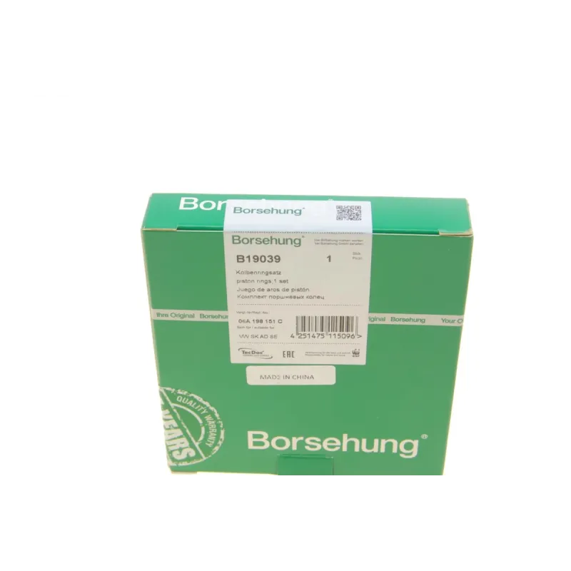Комплект поршневих кілець BORSEHUNG B19039 для Volkswagen T5 2.0i 2003-2015 (82.51mm/STD)