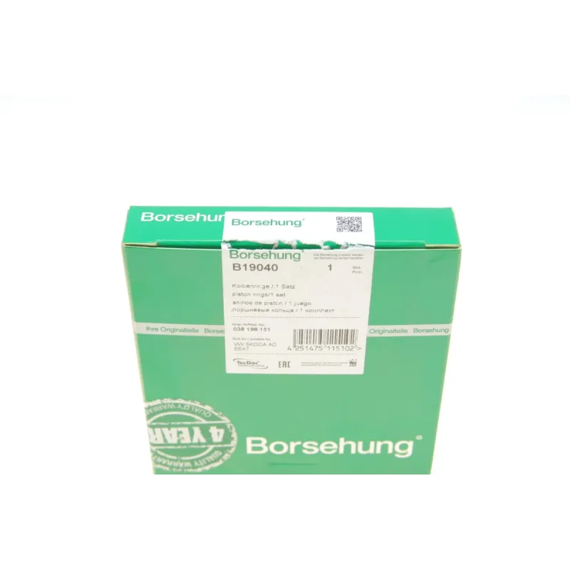 Комплект поршневих кілець BORSEHUNG B19040 для Volkswagen T4/T5 1.9TDI, 79.50mm STD