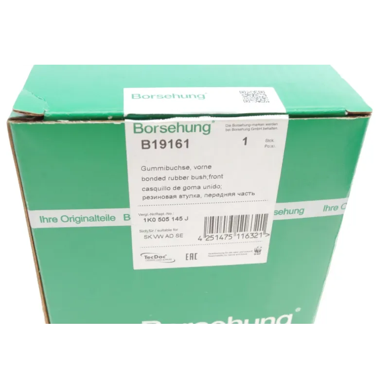 Сайлентблок балки передній BORSEHUNG B19161 для Audi A3, VW Golf V, Skoda Octavia, 0.5 кг