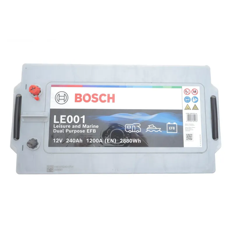 Акумуляторна батарея BOSCH 0 092 LE0 010 Dual Purpose EFB 240Ah/1200A для водного транспорту та кемпінгу
