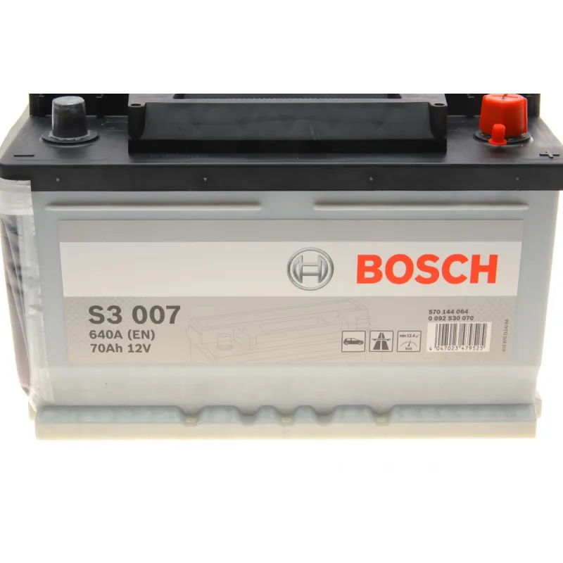 Акумулятор BOSCH 0 092 S30 070 70Ah/640A (278x175x175) для Audi 100, 80, A4