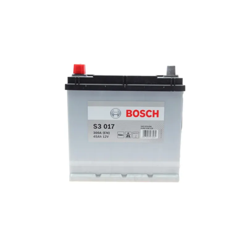 Акумулятор BOSCH 0 092 S30 170 45Ah 300A (219x135x222) Азія для Austin Mini, Fiat 500, Hyundai Accent