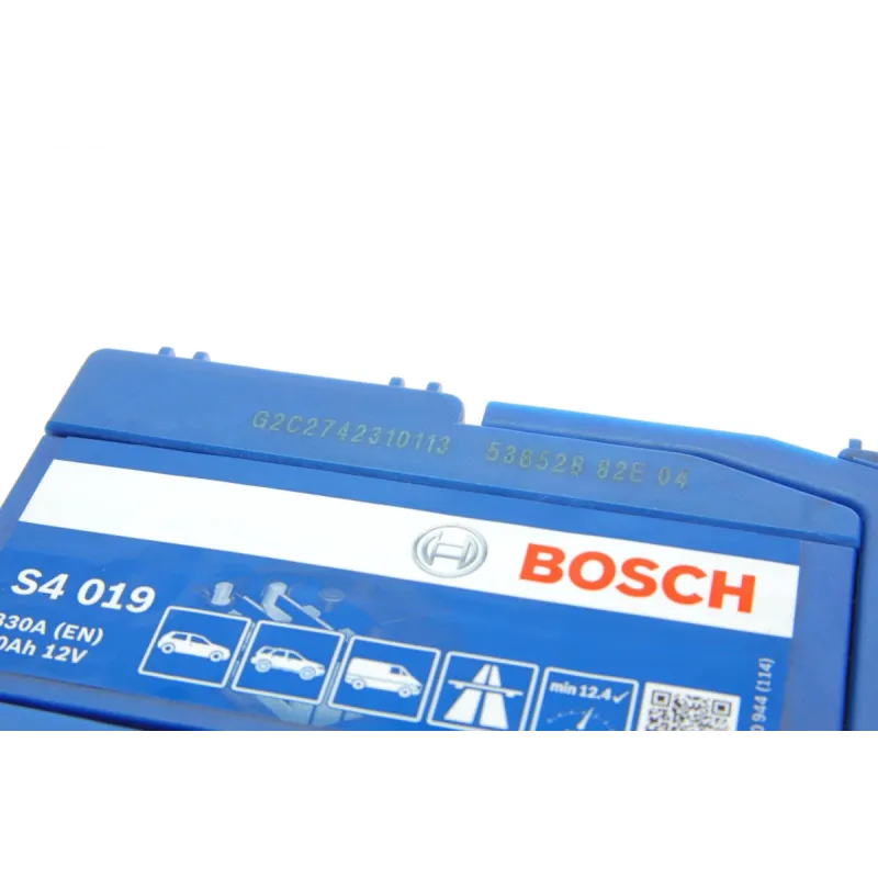 Акумулятор BOSCH 0 092 S40 190 40Ah 330A (187x127x227) Азія для Daewoo Matiz, Daihatsu Feroza, Honda City