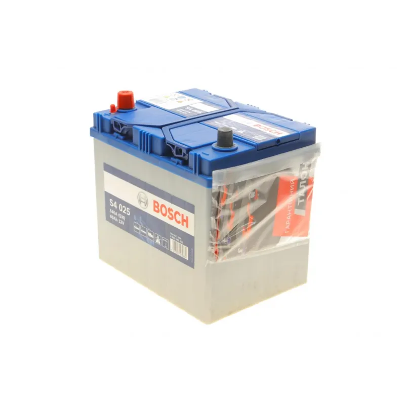 Акумулятор BOSCH 0 092 S40 250 60Ah 540A Азія 232x173x225 B13