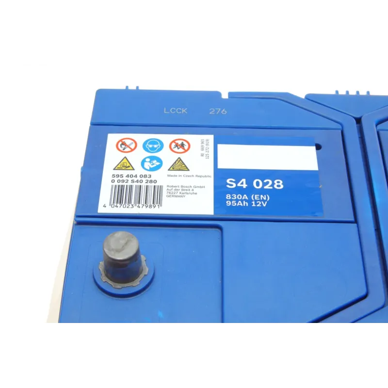 Акумулятор BOSCH 0 092 S40 280 95Ah/830A (306x173x225/+R) Азія для Hyundai Elantra, Citroen C-Crosser