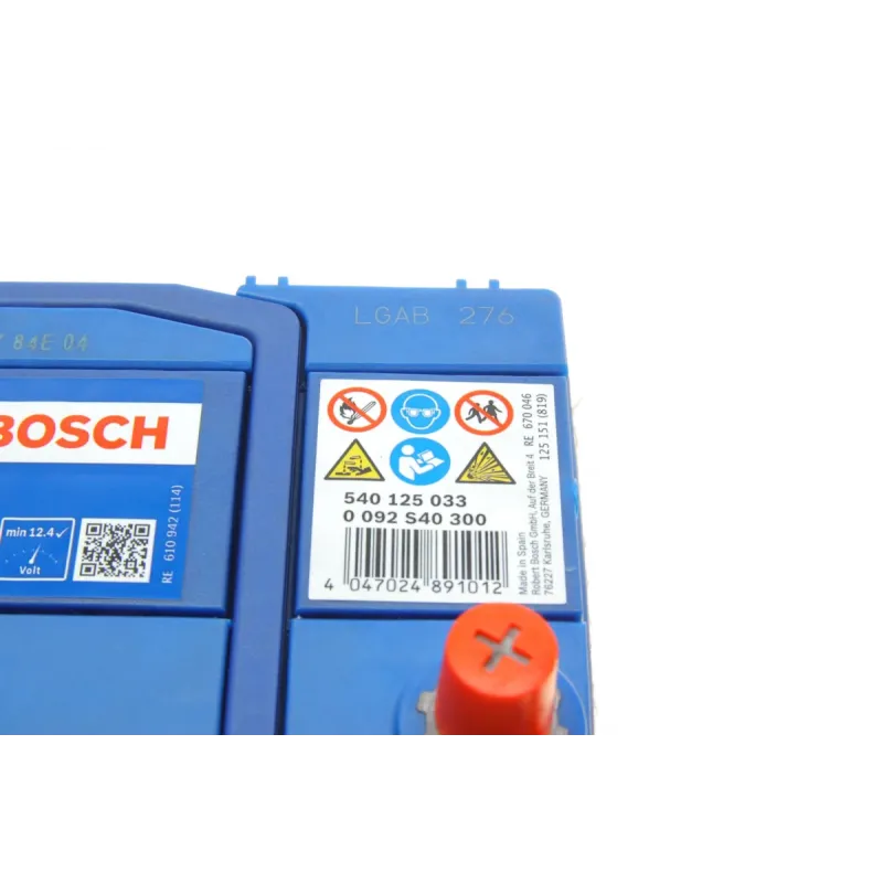 Акумулятор BOSCH 0 092 S40 300 40Ah 330A (187x127x227) для Honda City, Hyundai i10, Kia Picanto