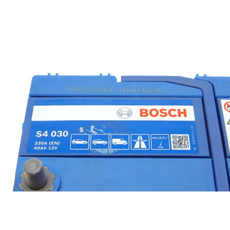 Акумулятор BOSCH 0 092 S40 300 40Ah 330A (187x127x227) для Honda City, Hyundai i10, Kia Picanto