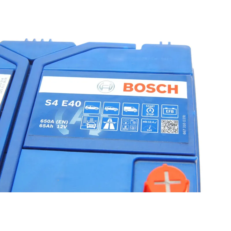 Акумулятор BOSCH 0 092 S4E 400 EFB 65Ah 650A Азія для Hyundai ix35, Kia Rio, Mazda 2
