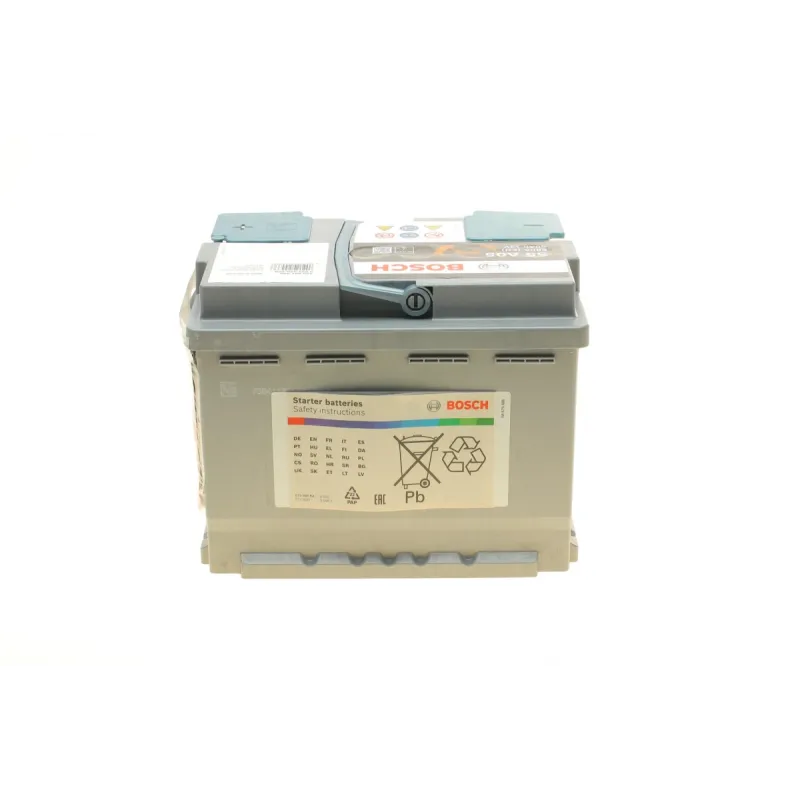 Акумулятор BOSCH 0 092 S5A 050 AGM 60Ah 680A 242x175x190/+R/B13 для легкового транспорту