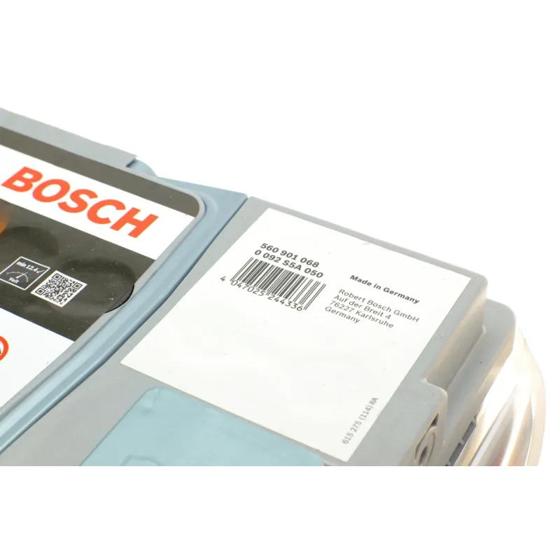 Акумулятор BOSCH 0 092 S5A 050 AGM 60Ah 680A 242x175x190/+R/B13 для легкового транспорту