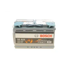 Акумулятор BOSCH 0 092 S5A 110 AGM 80Ah 800A 12V (315x175x190) для Audi A4, BMW 5 Series, Mercedes-Benz E-Class