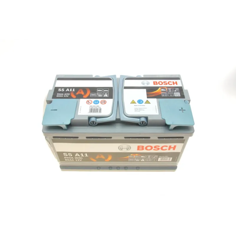 Акумулятор BOSCH 0 092 S5A 110 AGM 80Ah 800A 12V (315x175x190) для Audi A4, BMW 5 Series, Mercedes-Benz E-Class