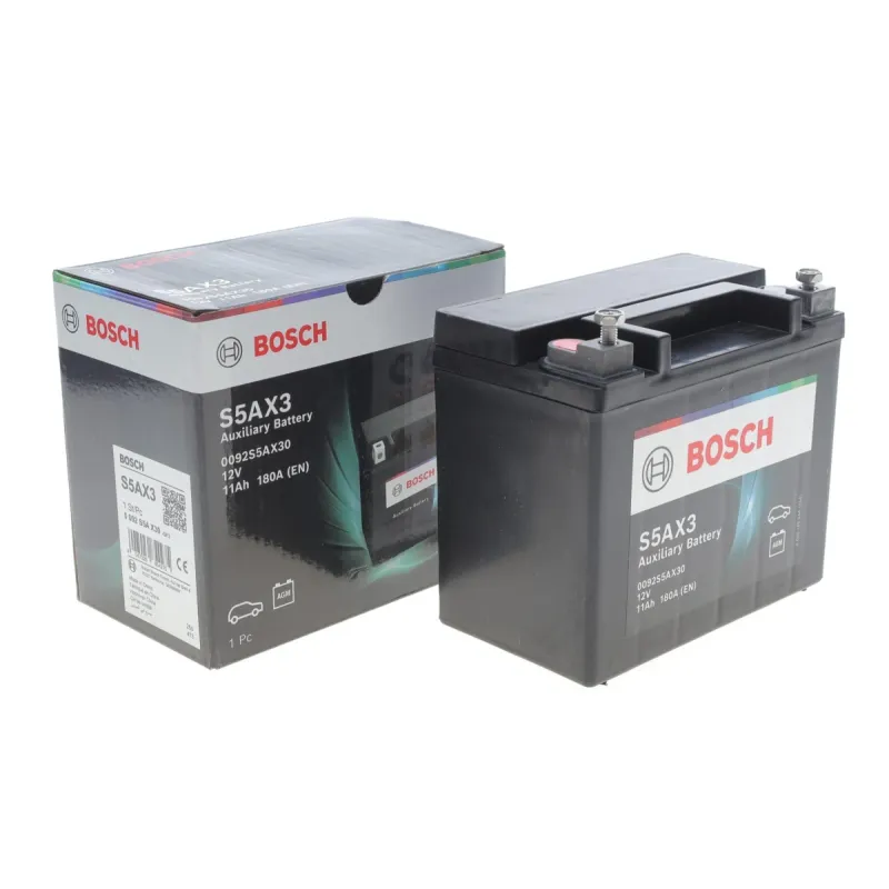 Акумуляторна батарея BOSCH 0 092 S5A X30 (11Ah/180A, 150x87x130 мм, AGM, Start-Stop)