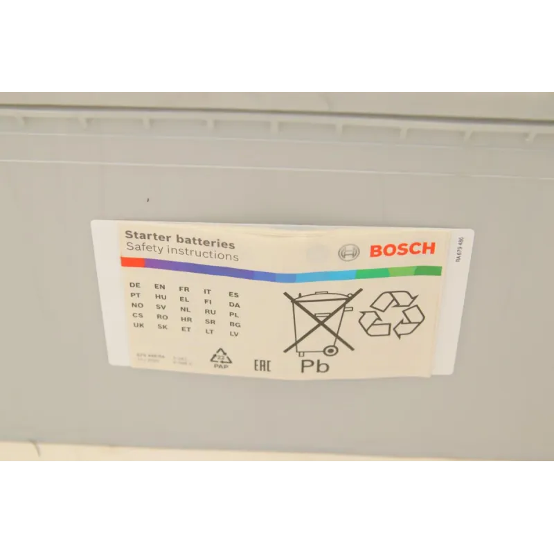 Акумулятор BOSCH 0 092 T40 750 140Ah 800A для DAF 75, CF 85, MAN F 9