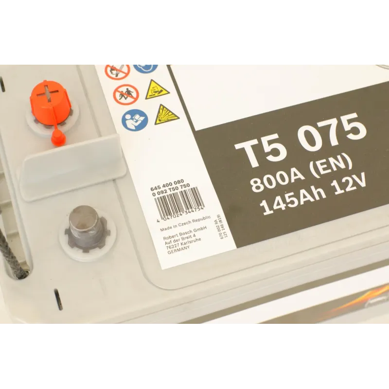 Акумулятор BOSCH 0 092 T50 750 145Ah/800A для DAF 65, F 1100, F 1200, 513x188x223 мм