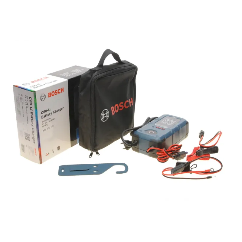 Зарядний пристрій BOSCH C80-Li 0 189 921 080 (6V/12V, 15A) для EFB/GEL/VRLA/AGM/LiFePO4 акумуляторів