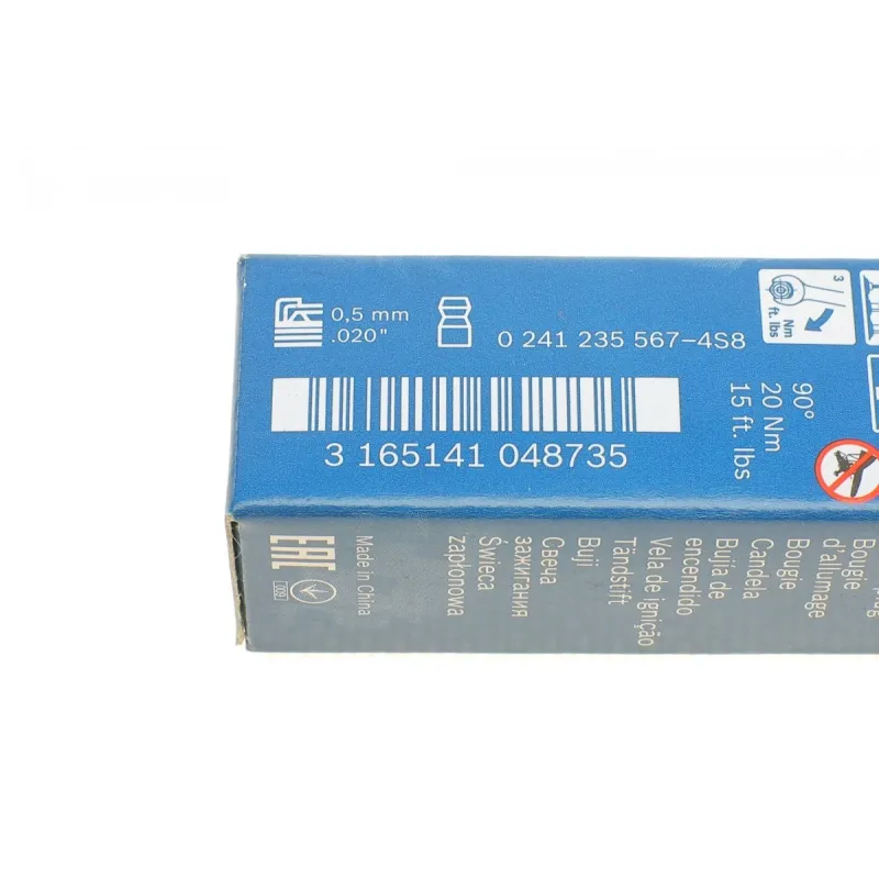 Свічка запалювання BOSCH 0 241 235 567 для Honda, Suzuki, Stihl, M 14x1.25