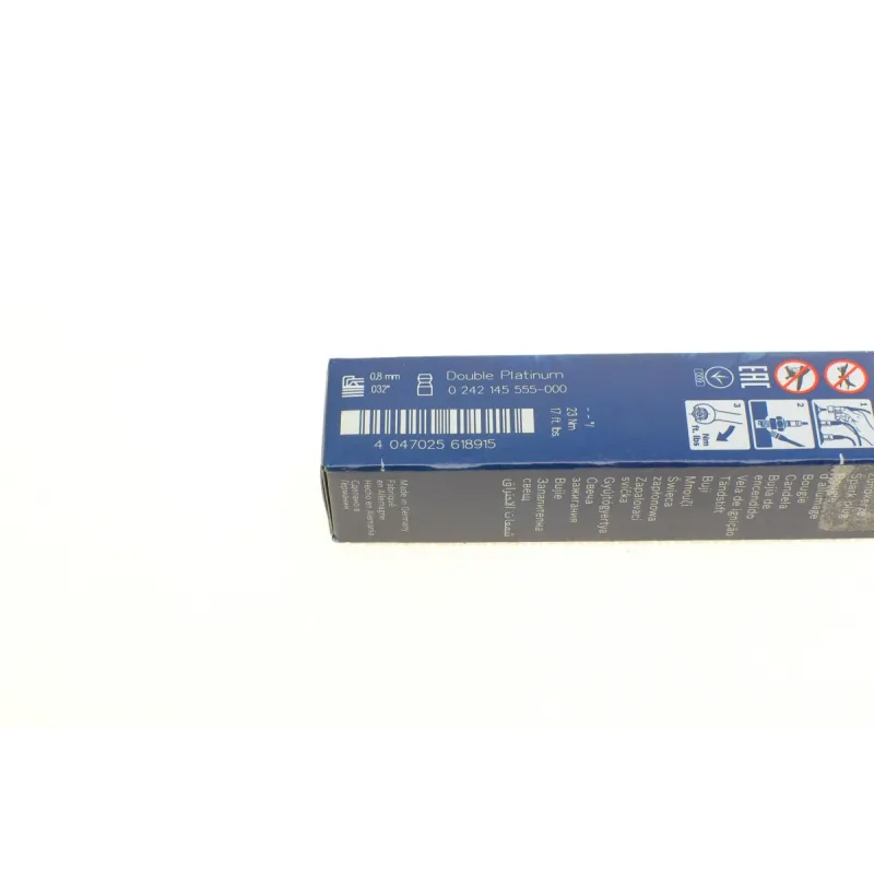 Свічка запалювання BOSCH 0 242 145 555 для BMW 3 (F30) 2.0i/3.0i 2015-, 0.8 мм