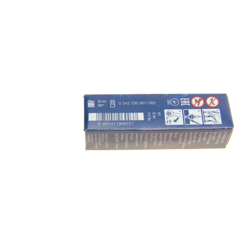 Свічка запалювання BOSCH 0 242 235 607 для Audi A6 C4, A8 D2, V8 4.2 quattro 1.6 мм
