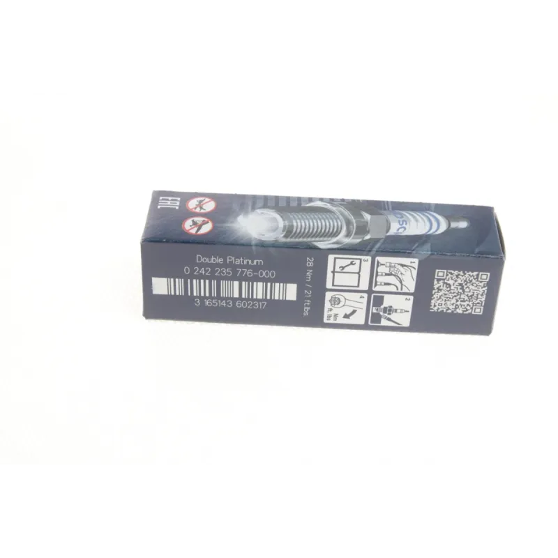 Свічка запалювання BOSCH 0 242 235 776 для BMW X5 4.8i 2004-2013, Audi A6 3.0 2004-2006, M 14x1.25