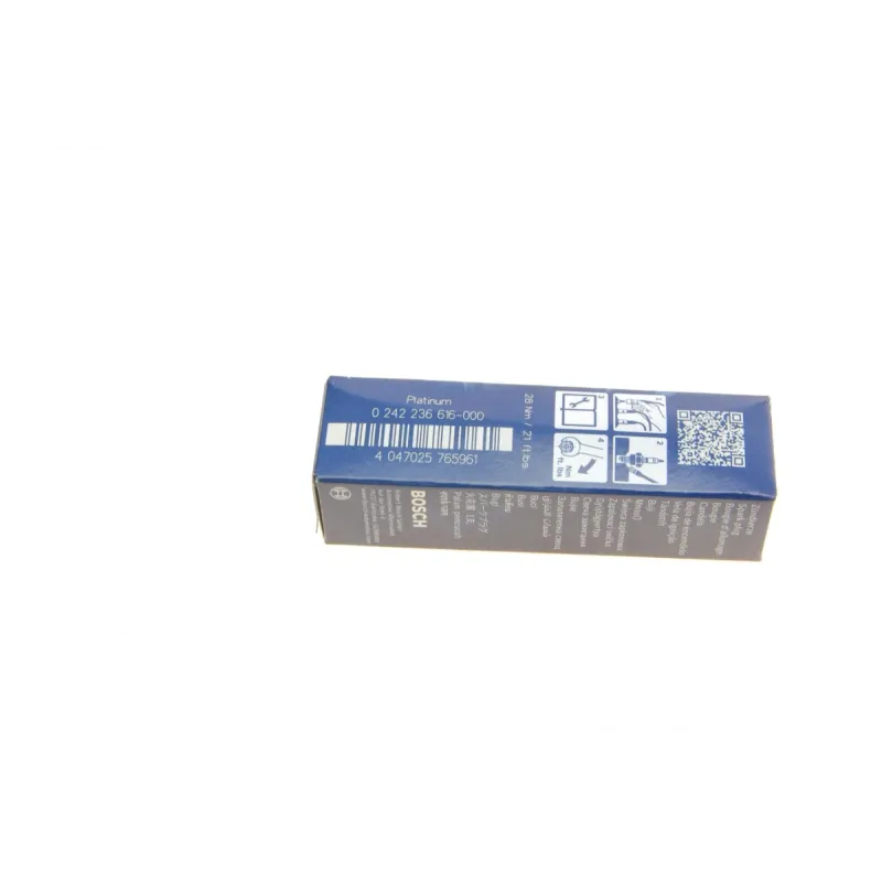 Свічка запалювання BOSCH 0 242 236 616 для Chevrolet Aveo 1.4 2003-2013, Daewoo Lacetti 1.4/1.6 2004-, 1.1 мм
