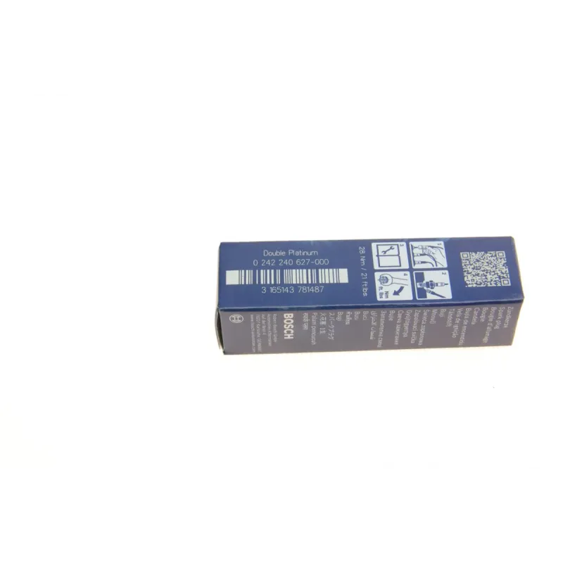 Свічка запалювання BOSCH 0 242 240 627 для Audi S3 2.0 2006-2012, RS6 5.0 2008-2010, M14x1.25
