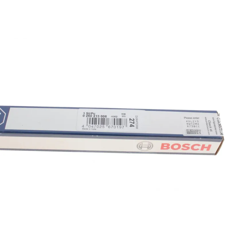 Свічка розжарювання BOSCH 0 250 213 006 для Kia Sorento JC 2002-2006, Hyundai H-1 TQ 2008-