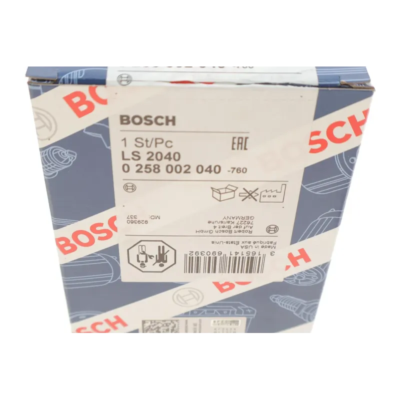 Лямбда-зонд BOSCH 0 258 002 040 для Volkswagen Golf III/Passat 1.8 1988-1997, 510 мм
