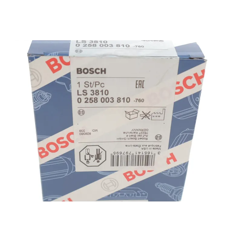 Лямбда-зонд BOSCH 0 258 003 810 для BMW 3 (E36) 1993-1998, 4 провідний, 600 мм