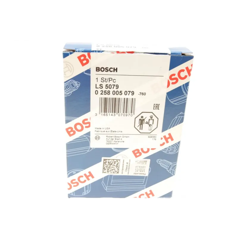 Лямбда-зонд BOSCH 0 258 005 079 для Skoda Octavia, VW Golf IV 1.6 1996-2007, 490 мм