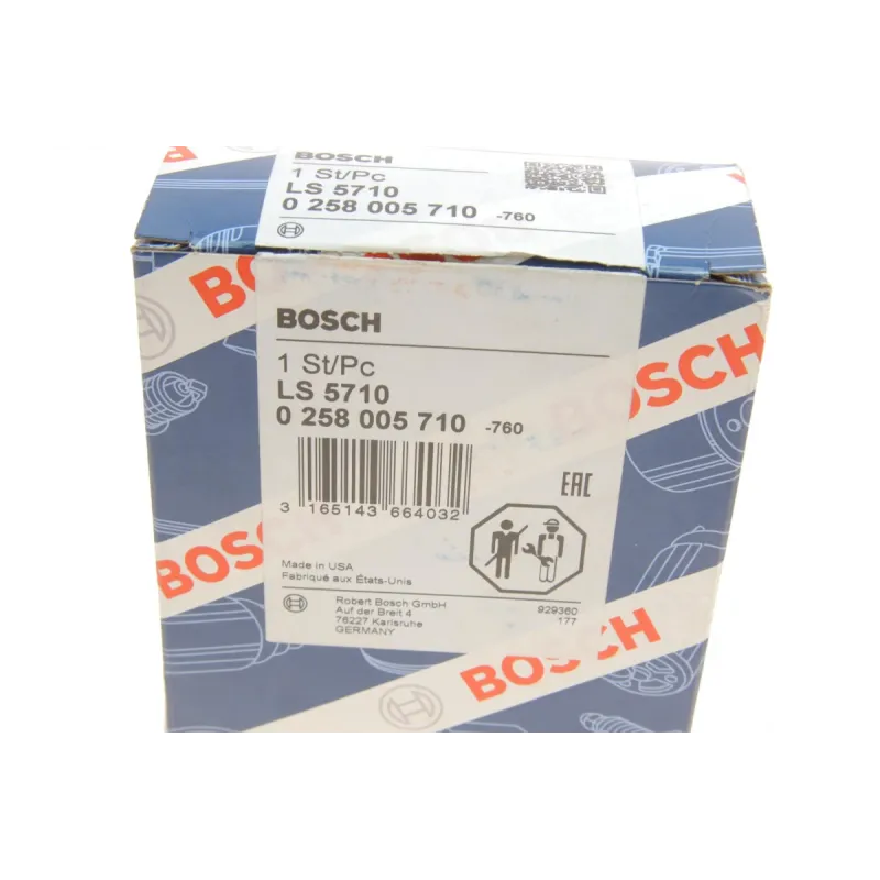 Лямбда-зонд BOSCH 0 258 005 710 для Honda Accord IV 2.0/2.2 i 16V, Civic V 1.5 i LSi, CRX III 1.6 i VTi (4 проводи)