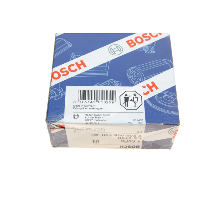 Лямбда зонд BOSCH 0 258 006 190 для Fiat Doblo 1.2/1.6 16V 2001-, 4 дроти