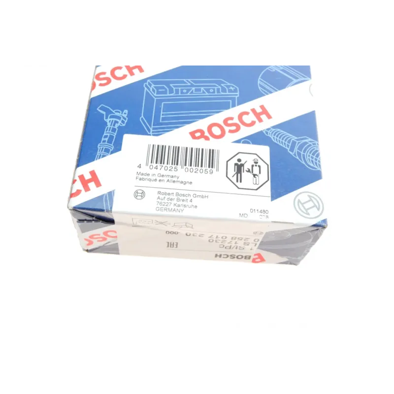 Лямбда зонд BOSCH 0 258 017 230 для BMW 5 (F10) 523i 204 л.с. 2010-2011, 1020 мм