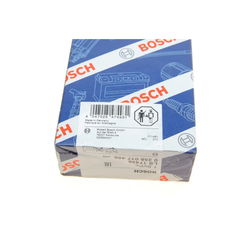 Лямбда зонд BOSCH 0 258 017 456 для Volvo C70/S80II/V60 I/XC60 I/XC70II 2010-2016, 5 проводів