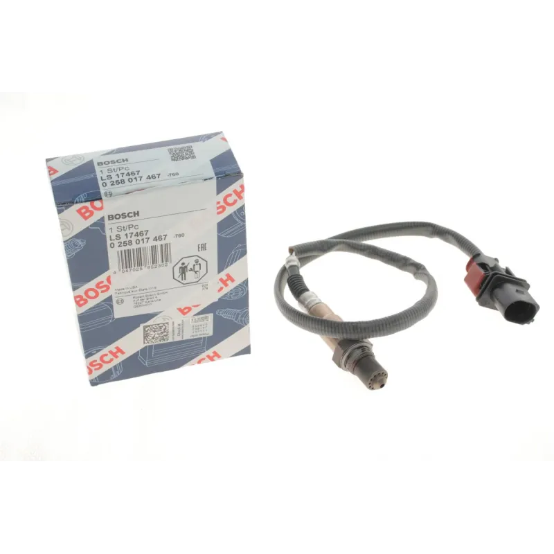 Лямбда зонд BOSCH 0 258 017 467 для Ford Focus III 1.0 EcoBoost 2012-2020, 670 мм