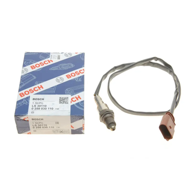 Лямбда зонд BOSCH 0 258 030 110 для Volkswagen Caddy IV 1.2 TSI 2013-2020, 770 мм