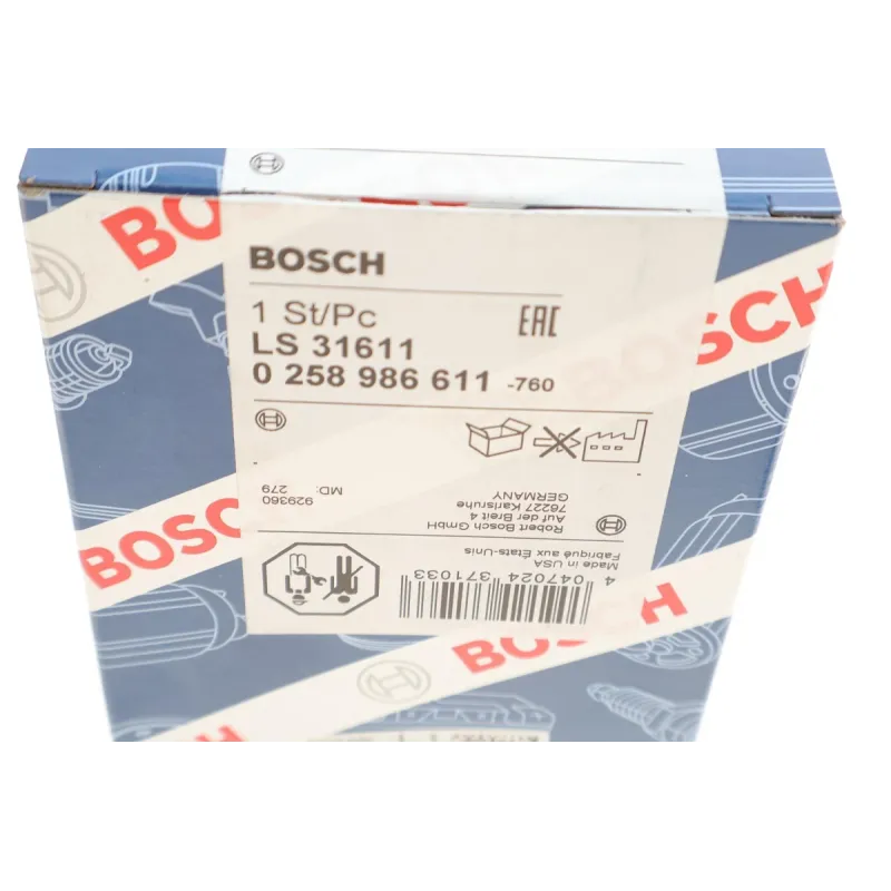Лямбда-зонд BOSCH 0 258 986 611 для Honda Civic, CR-V, Nissan X-Trail 1995-2013, 4 дроти