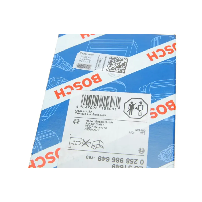Лямбда-зонд BOSCH 0 258 986 649 для Hyundai Sonata, Kia Ceed 1.2-2.4 1994- 630 мм