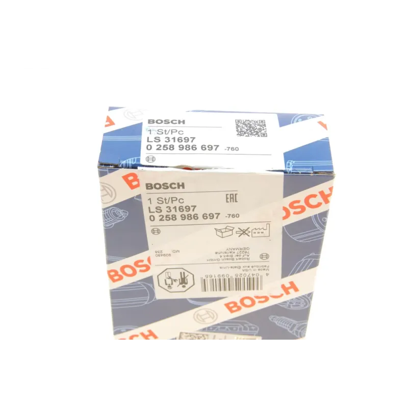 Лямбда зонд BOSCH 0 258 986 697 для Toyota Avensis, Corolla, Subaru Justy 1.6/1.8 2001-2008