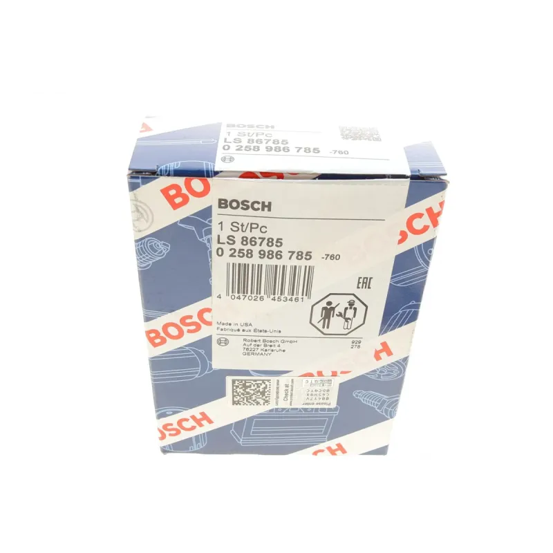 Лямбда зонд BOSCH 0 258 986 785 для Ford C-Max, Fiesta, Focus, Mondeo 1.0-2.0 2005-, 557 мм