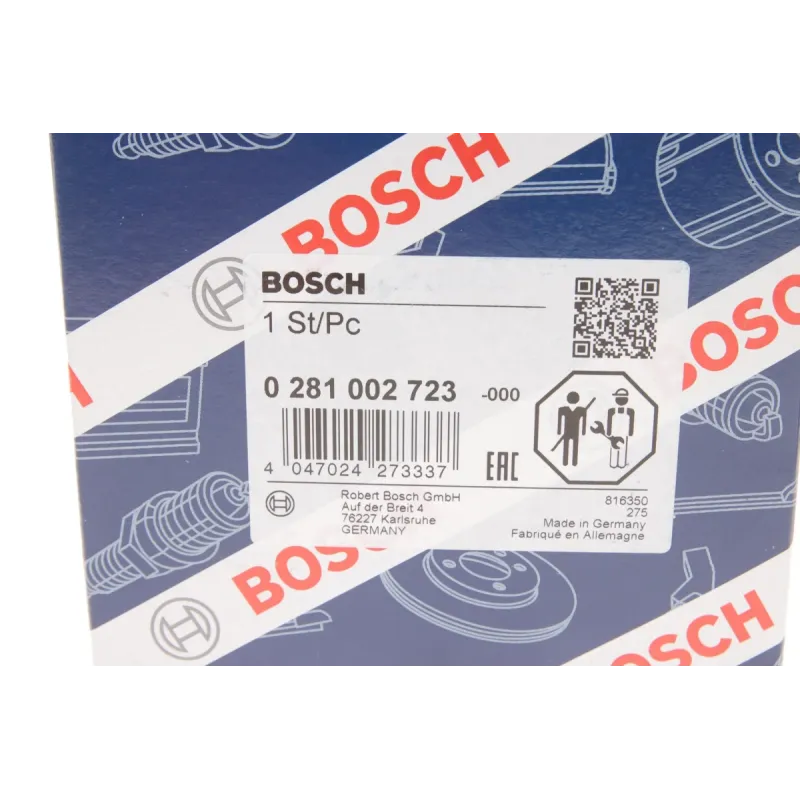 Витратомір повітря BOSCH 0 281 002 723 для Hyundai Accent, Kia Ceed 1.1-1.6 CRDi 2005-